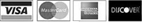 MasterCard, Visa, Discover, American Express